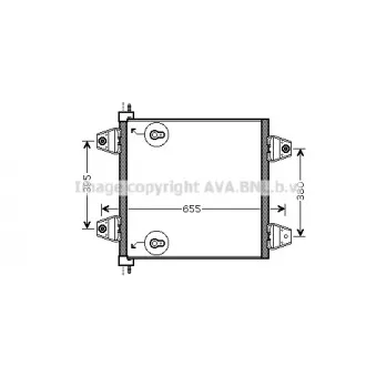 Condenseur, climatisation AVA QUALITY COOLING