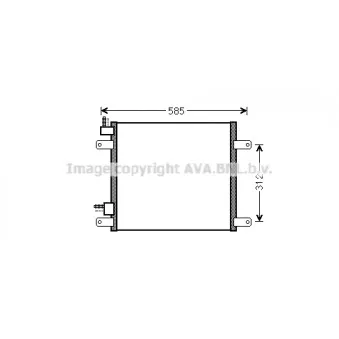 Condenseur, climatisation AVA QUALITY COOLING
