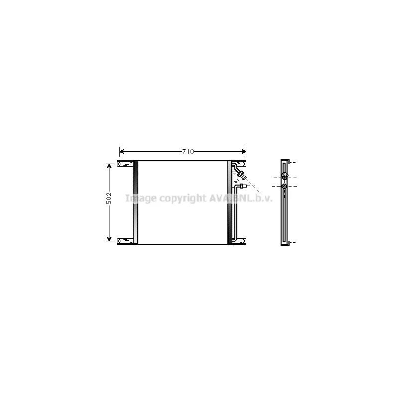Condenseur, climatisation AVA QUALITY COOLING DF5020