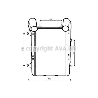 Intercooler, échangeur AVA QUALITY COOLING