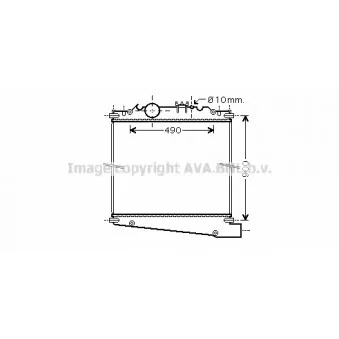 Radiateur, refroidissement du moteur AVA QUALITY COOLING