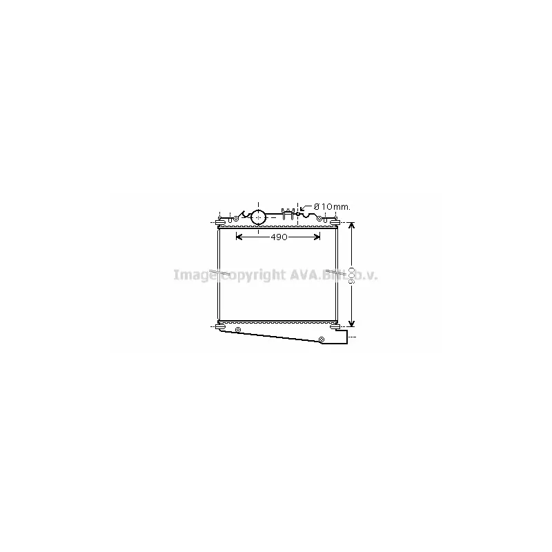 Radiateur, refroidissement du moteur AVA QUALITY COOLING DF2030