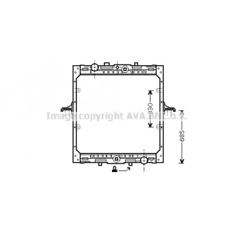 Radiateur, refroidissement du moteur AVA QUALITY COOLING