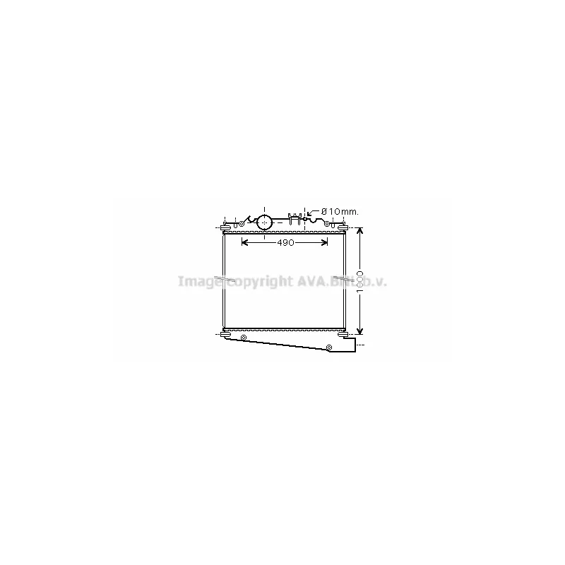 Radiateur, refroidissement du moteur AVA QUALITY COOLING DF2031