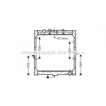 Radiateur, refroidissement du moteur AVA QUALITY COOLING