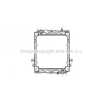 Radiateur, refroidissement du moteur AVA QUALITY COOLING