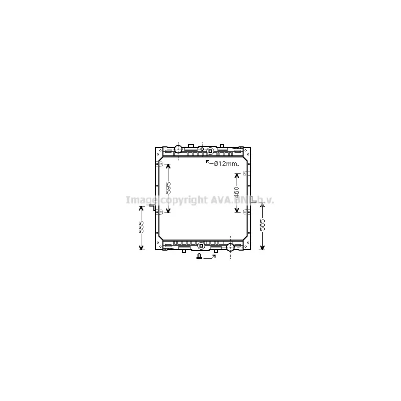 Radiateur, refroidissement du moteur AVA QUALITY COOLING DF2004