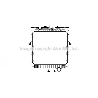 Radiateur, refroidissement du moteur AVA QUALITY COOLING