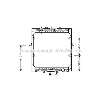 Radiateur, refroidissement du moteur AVA QUALITY COOLING