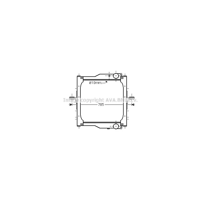 Radiateur, refroidissement du moteur AVA QUALITY COOLING RE2094