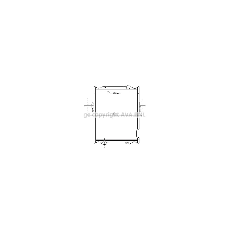 Radiateur, refroidissement du moteur AVA QUALITY COOLING RE2106