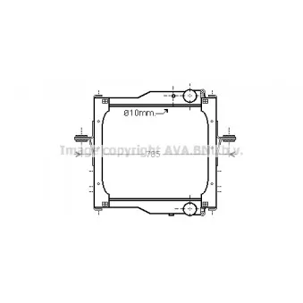 Radiateur, refroidissement du moteur AVA QUALITY COOLING