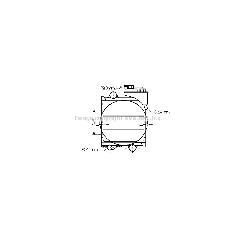 Radiateur, refroidissement du moteur AVA QUALITY COOLING RE2092