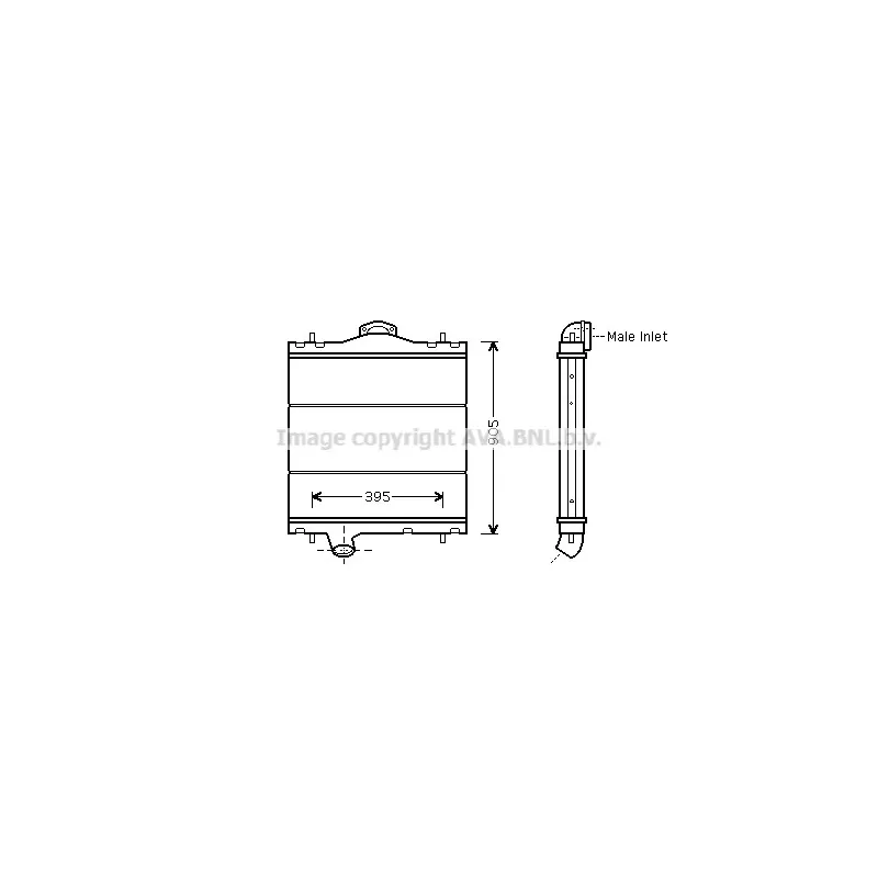 Radiateur, refroidissement du moteur AVA QUALITY COOLING RE2032