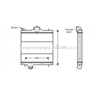 Radiateur, refroidissement du moteur AVA QUALITY COOLING