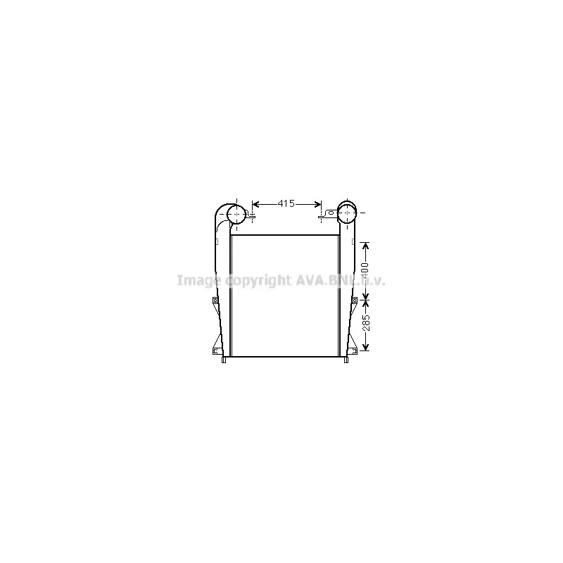 Intercooler, échangeur AVA QUALITY COOLING RE4099