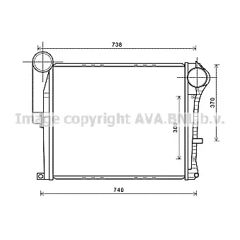 Intercooler, échangeur AVA QUALITY COOLING