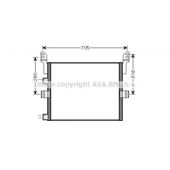 Condenseur, climatisation AVA QUALITY COOLING