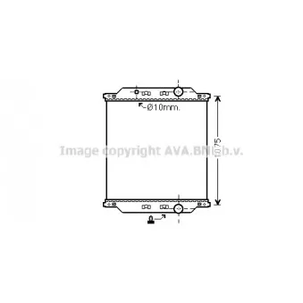 Radiateur, refroidissement du moteur AVA QUALITY COOLING
