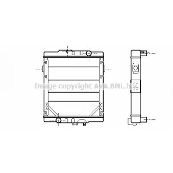 Radiateur, refroidissement du moteur AVA QUALITY COOLING