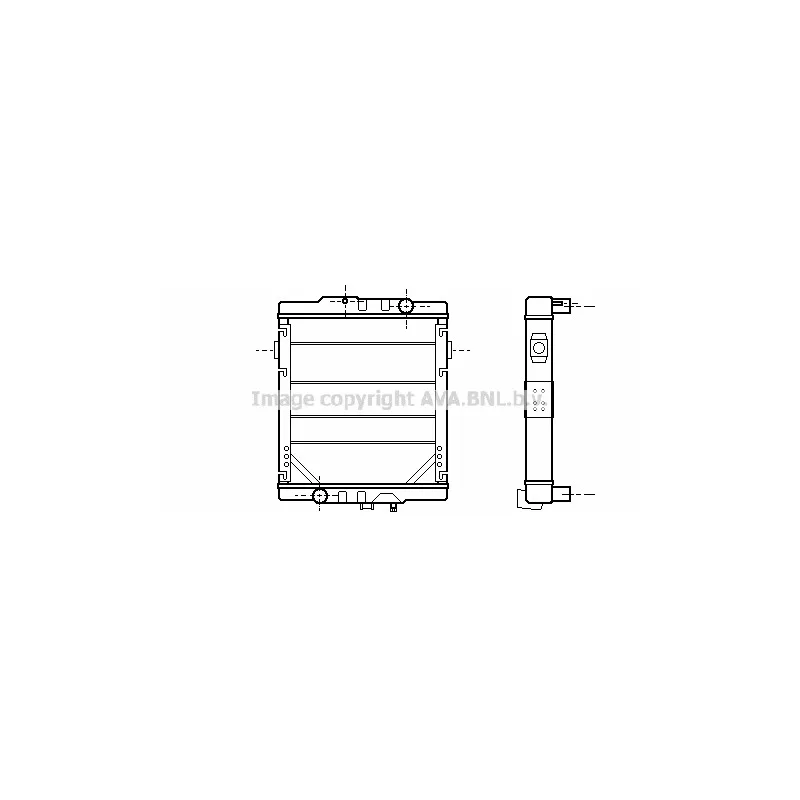 Radiateur, refroidissement du moteur AVA QUALITY COOLING RE2049