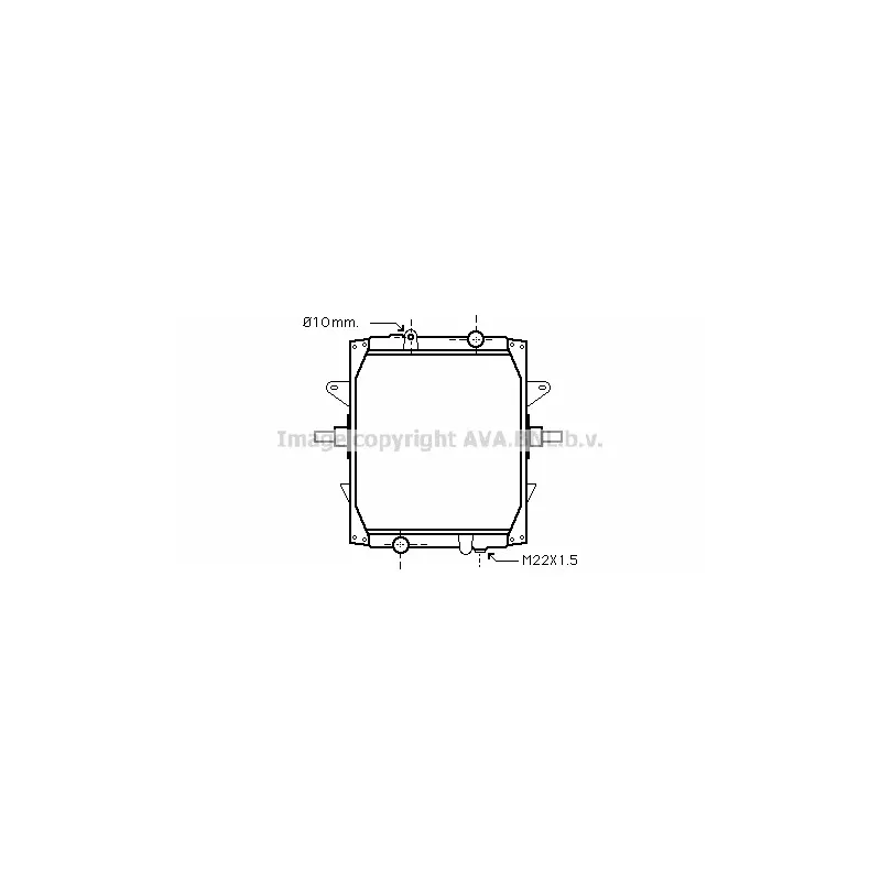 Radiateur, refroidissement du moteur AVA QUALITY COOLING RE2050