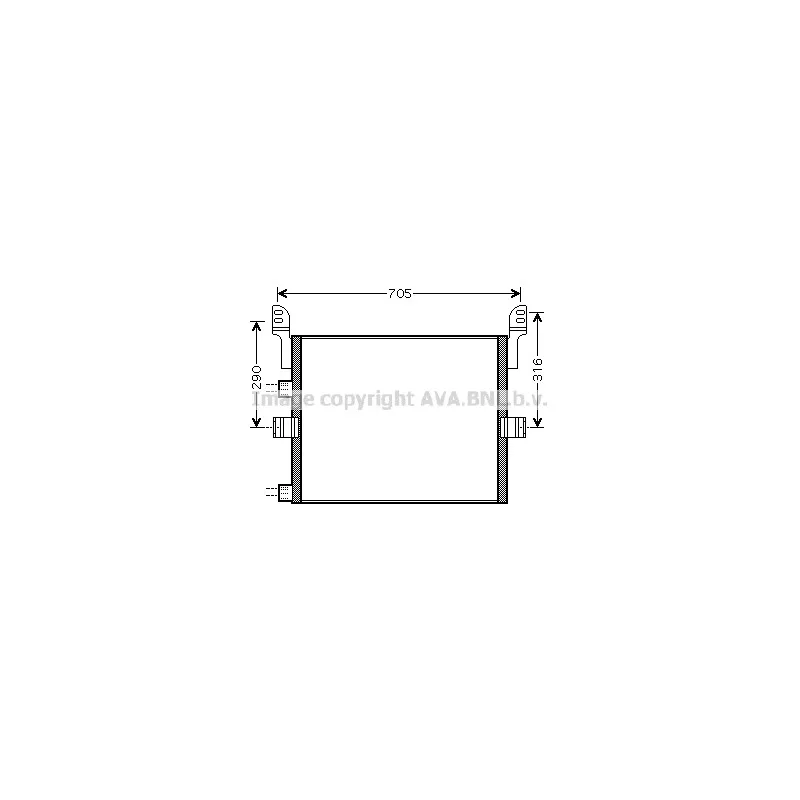 Condenseur, climatisation AVA QUALITY COOLING REA5054
