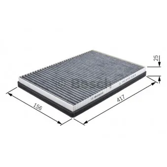 Filtre, air de l'habitacle BOSCH