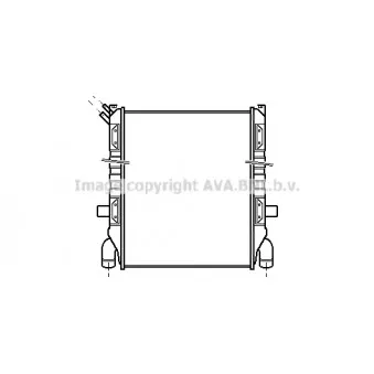 Radiateur, refroidissement du moteur AVA QUALITY COOLING