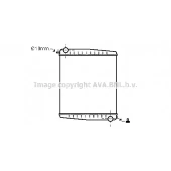 Radiateur, refroidissement du moteur AVA QUALITY COOLING