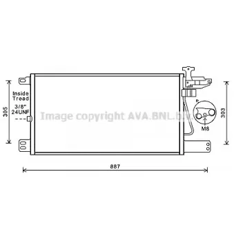 Condenseur, climatisation AVA QUALITY COOLING