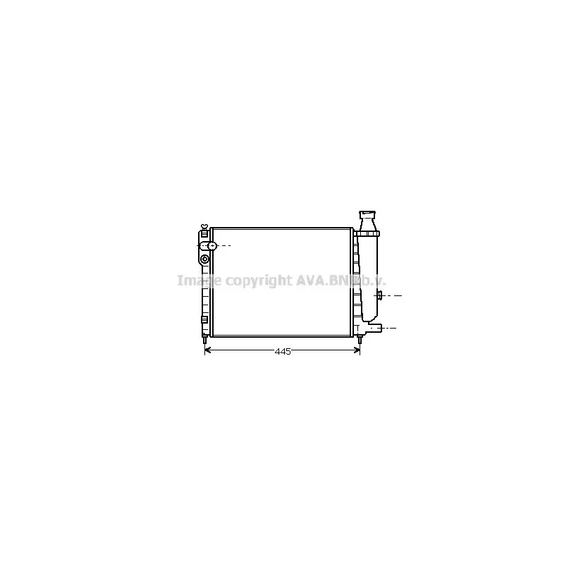 Radiateur, refroidissement du moteur AVA QUALITY COOLING CN2047
