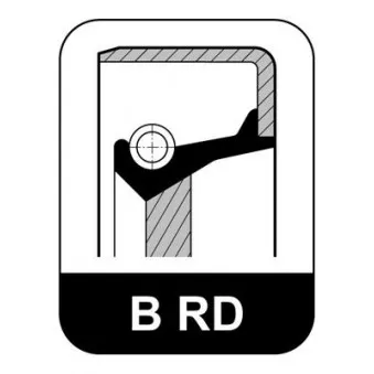 Bague d'étanchéité, vilebrequin ELRING