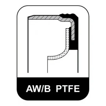 Bague d'étanchéité, vilebrequin ELRING