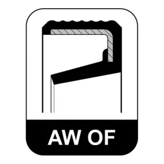 Bague d'étanchéité, moyeu de roue ELRING 331.163