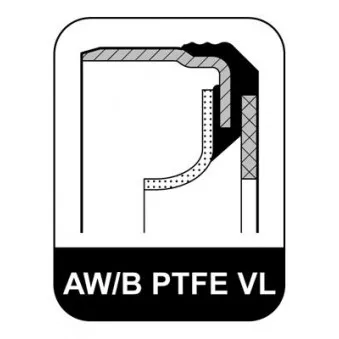 Bague d'étanchéité, vilebrequin ELRING 545.800