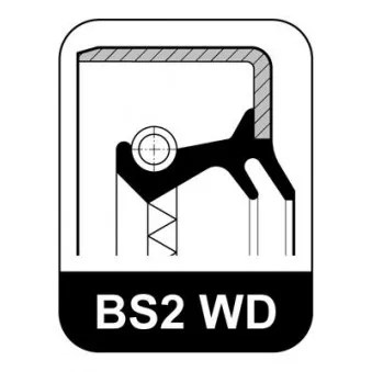 Bague d'étanchéité, moyeu de roue ELRING 590.738