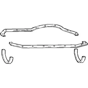 Jeu de joints d'étanchéité, carter d'huile ELRING