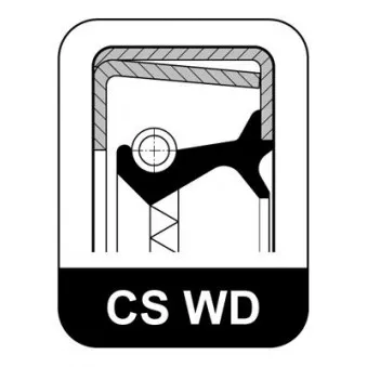 Bague d'étanchéité, moyeu de roue ELRING 453.990