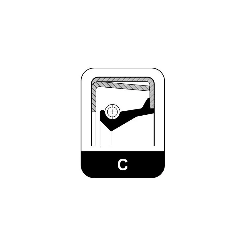 Bague d'étanchéité, moyeu de roue ELRING 529.001