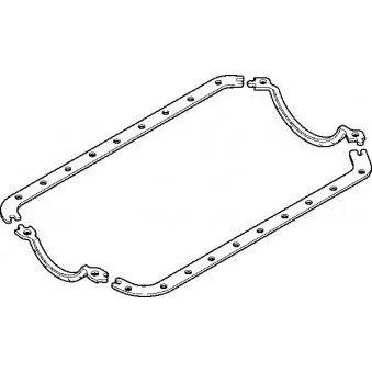 Jeu de joints d'étanchéité, carter d'huile ELRING
