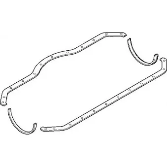 Jeu de joints d'étanchéité, carter d'huile ELRING