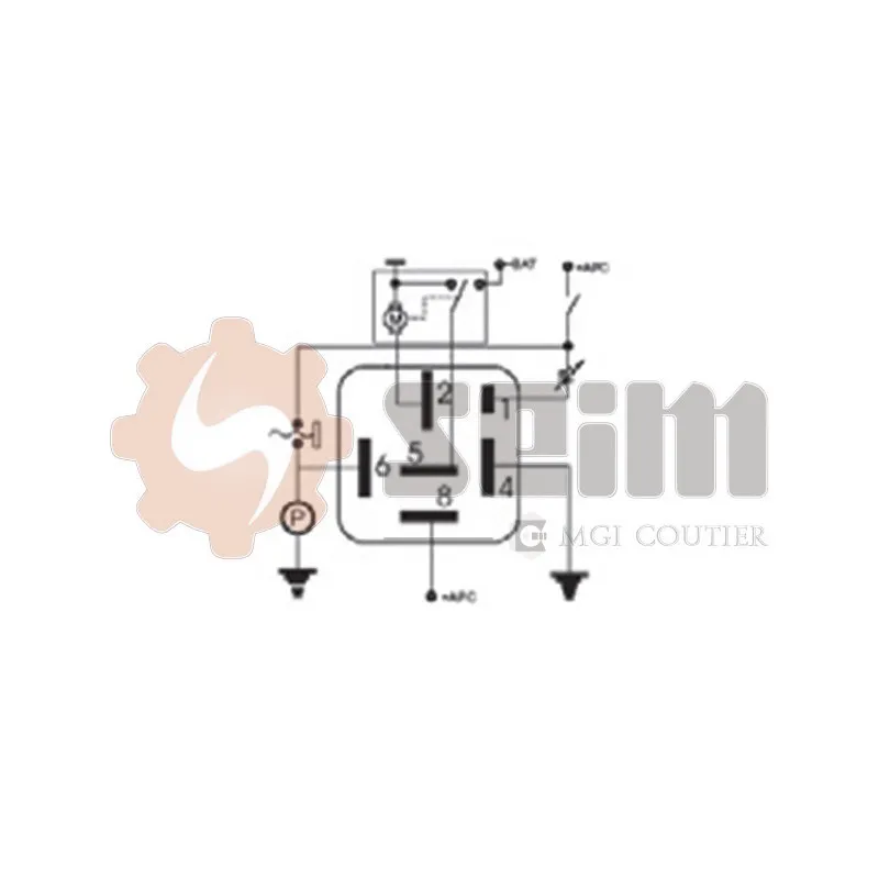 Relais, intervalle d'essuyage SEIM 105370