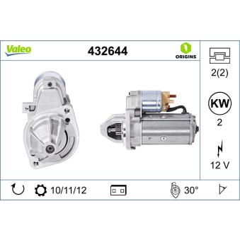 Démarreur VALEO 432644