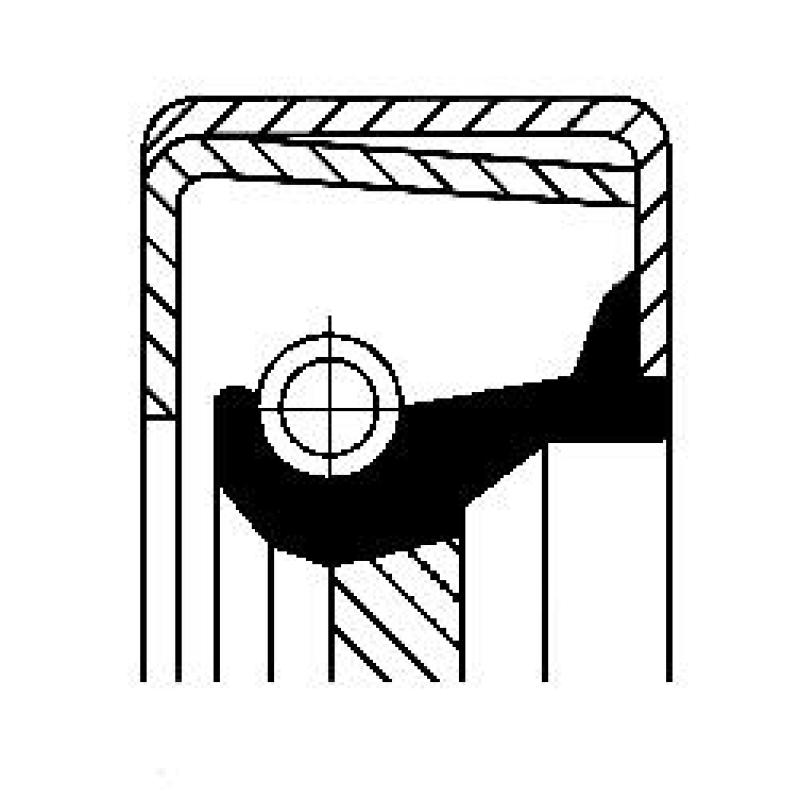 Bague d'étanchéité, pompe à huile CORTECO 01020400B - Visuel 2