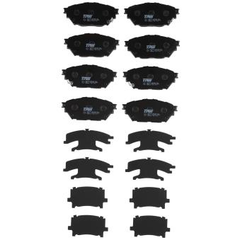 Jeu de 4 plaquettes de frein avant TRW
