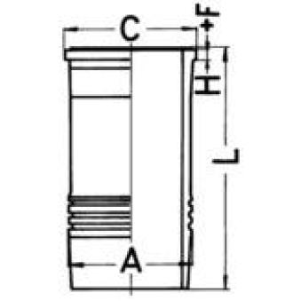 Chemise de cylindre KOLBENSCHMIDT 89895110