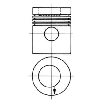 Piston KOLBENSCHMIDT 93882600