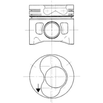 Piston KOLBENSCHMIDT 94428710