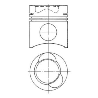 Piston KOLBENSCHMIDT 91683700